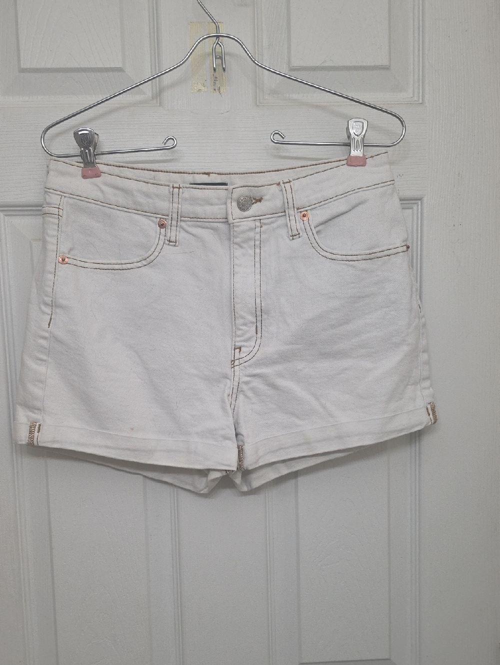wild fable White Denim High-Rise Jean Shorts